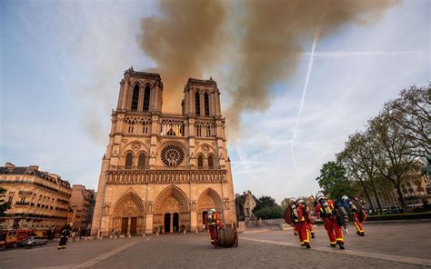 notre dame after fire pic